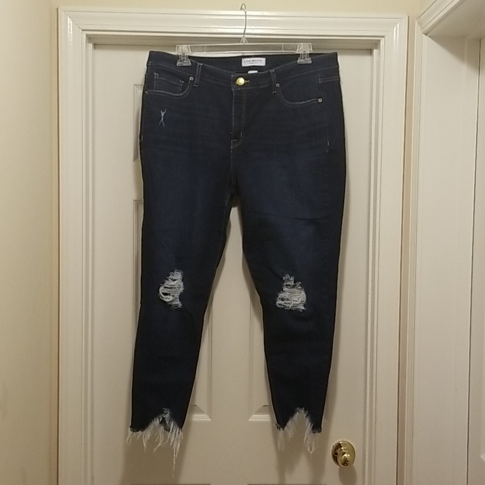 Women's Lane Bryant plus size distressed jeans